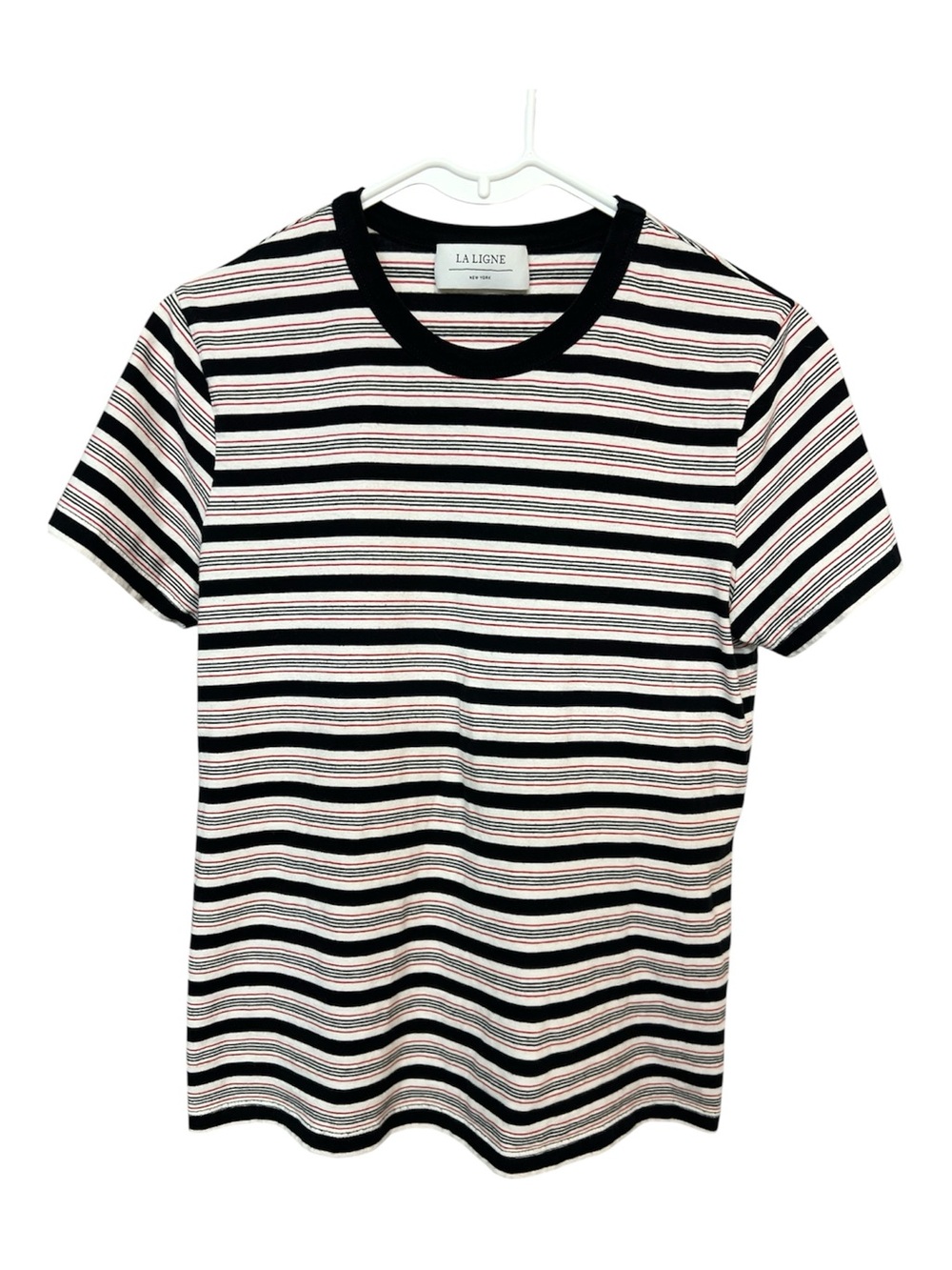 La Ligne New York Women’s Striped Cotton Tee Shirt Size Small